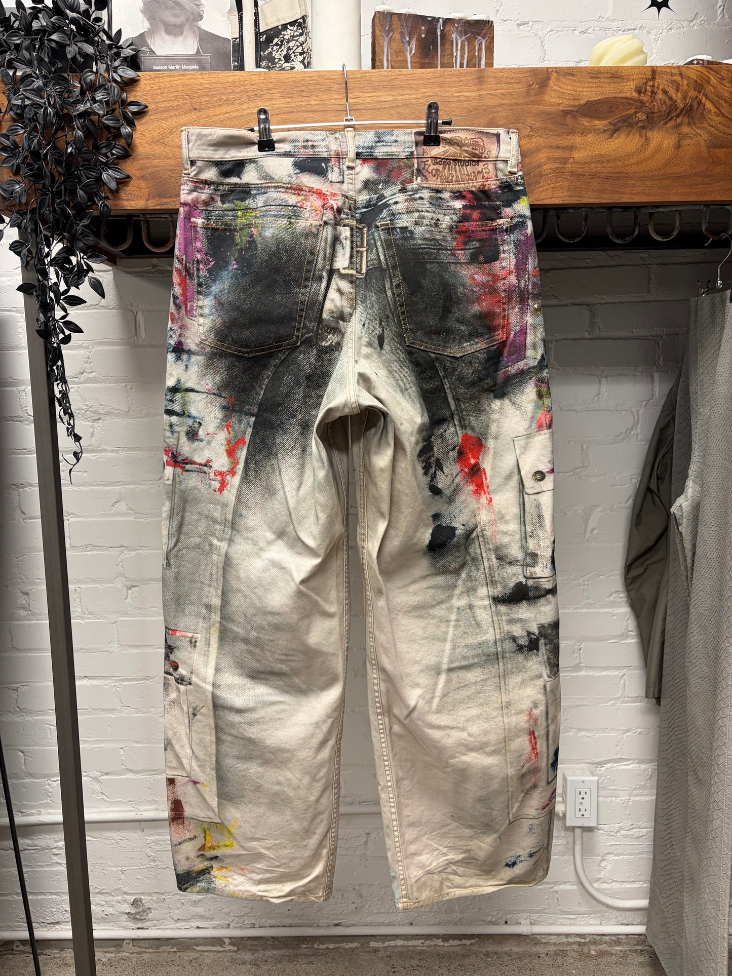 Acne Studios ‘Trompe L’œil’ Painter Wide Leg Denim