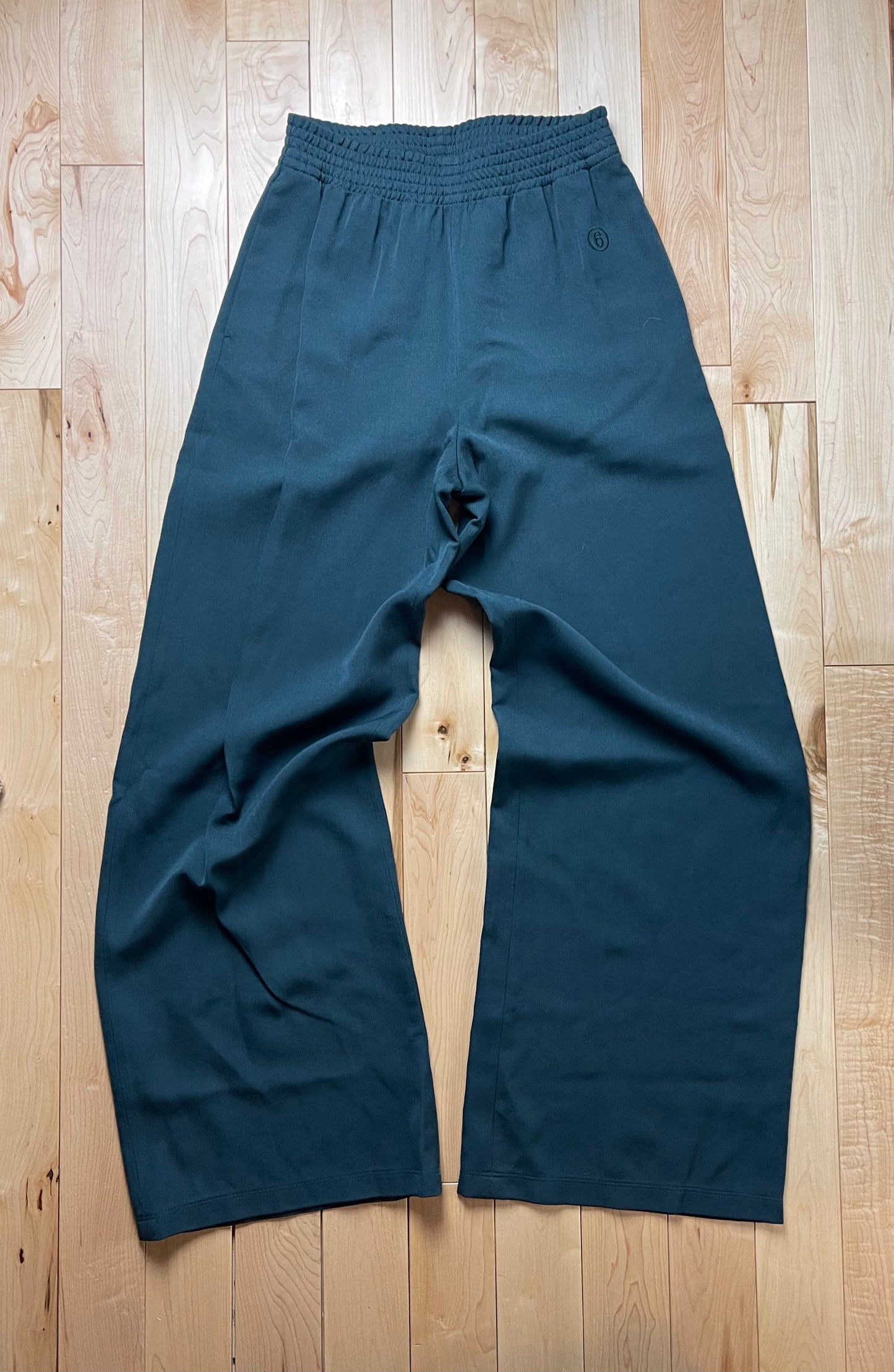 Maison Margiela Wide Leg Pleated Sweatpant Trousers