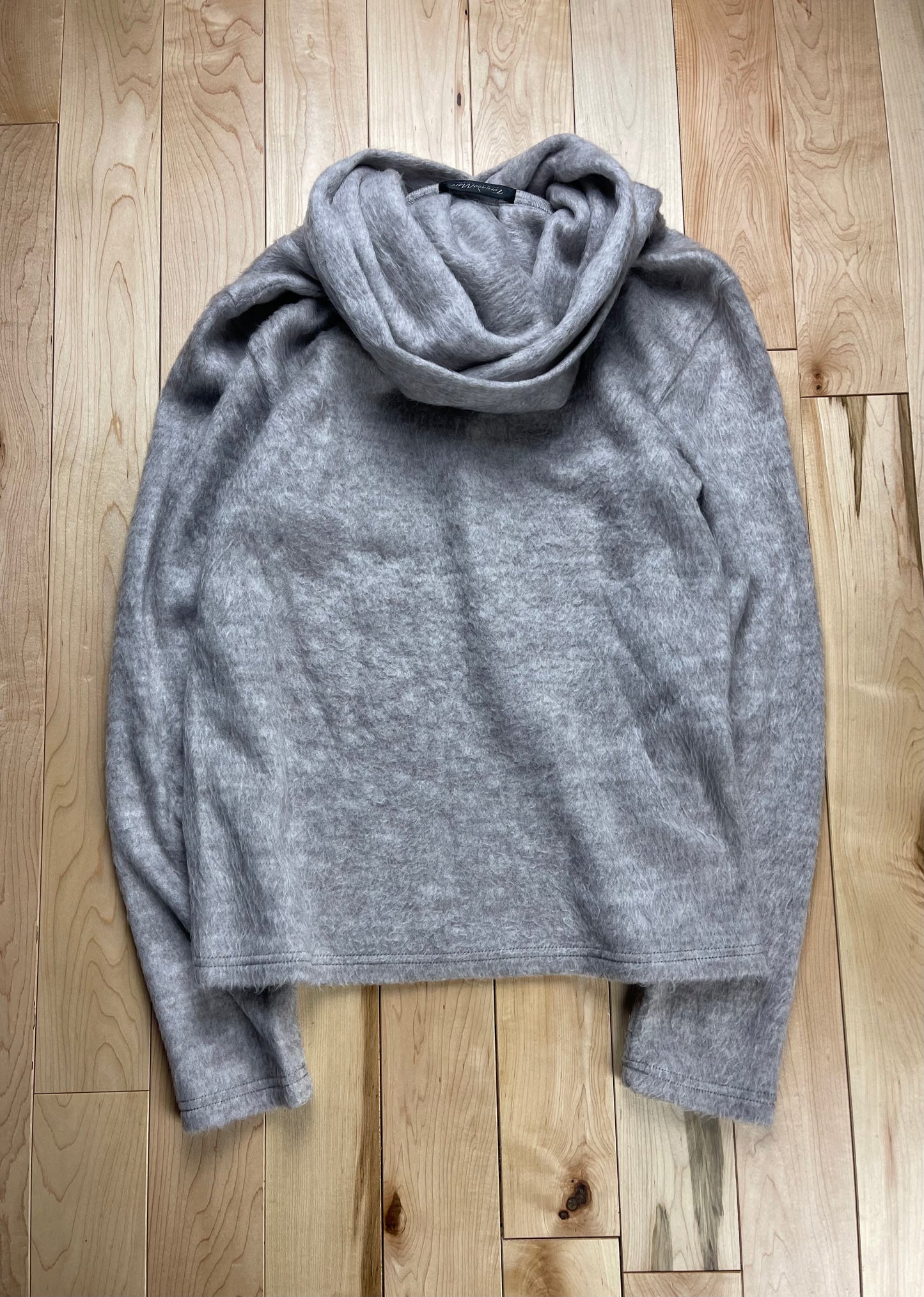 Tornado Mart Shawl Neck Hooded Sweater