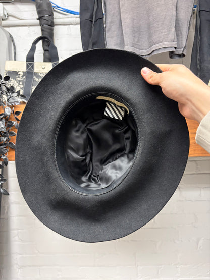 Off-White Black ‘Rabbit Pelt’ Wide Brim Fedora