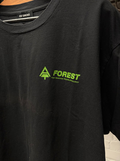 AW2017 Raf Simons ‘Youth Forest Project’ Black Graphic T-Shirt