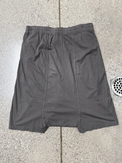2000s Rick Owens ‘Dark Dust’ O&M Era Drop Crotch Pod Shorts