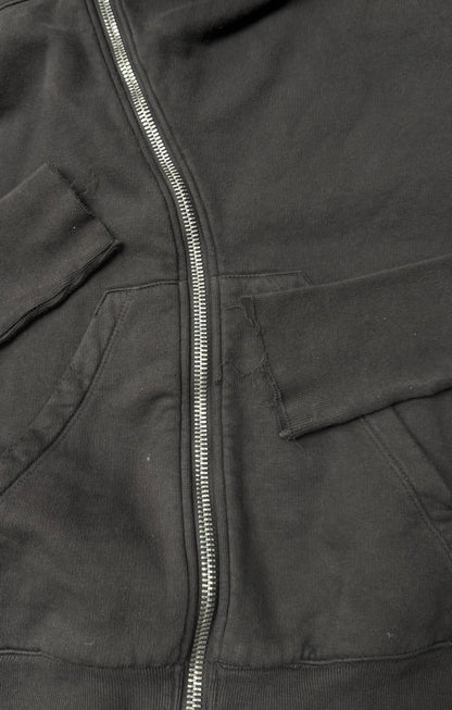 Rick Owens ‘Mountain’ Zip Up Dust Brown Sweatshirt