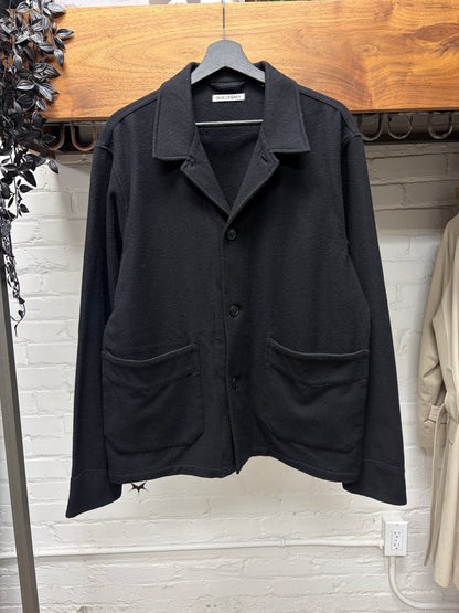 Our Legacy Cashmere/Virgin Wool Black ‘Archive Box Jacket' with Cow Horn Buttons