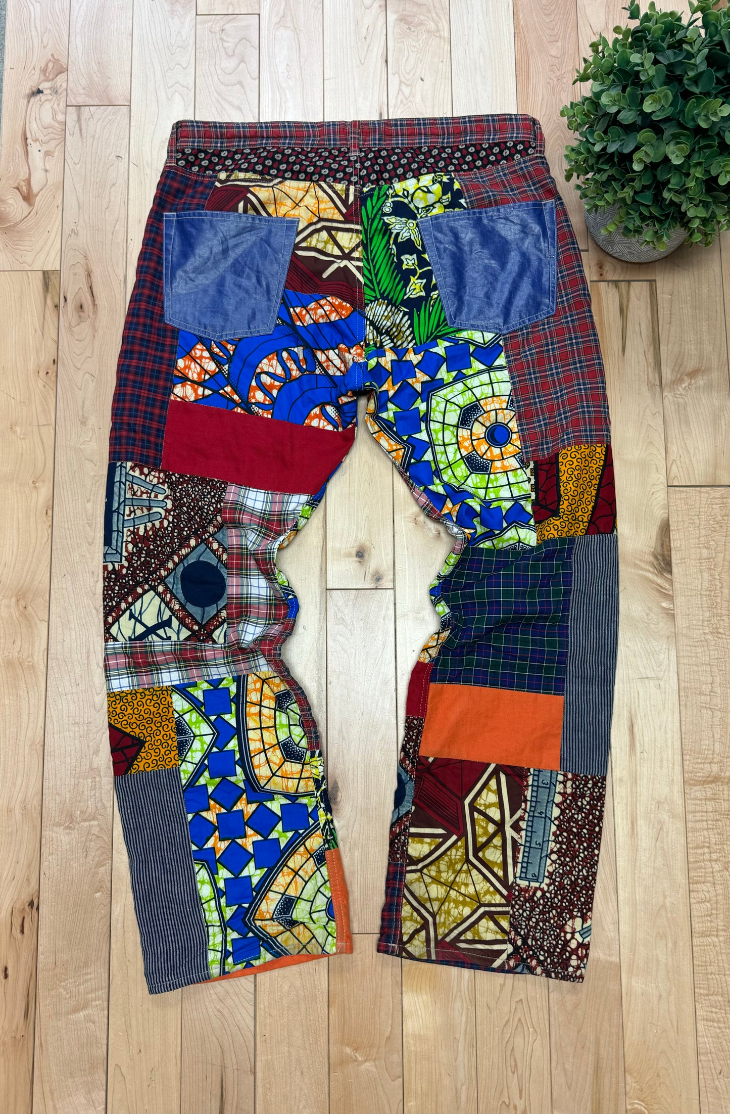 SS2016 Junya Watanabe ‘Faraway’ Wide Leg Patchwork Pants