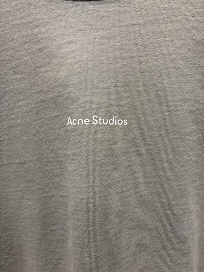 Acne Studios ‘Minimal Logo’ Mint Green Cropped Fit Oversized T-Shirt