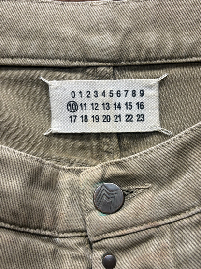 SS2011 Maison Margiela Gradient Earthy Green Bootcut Denim
