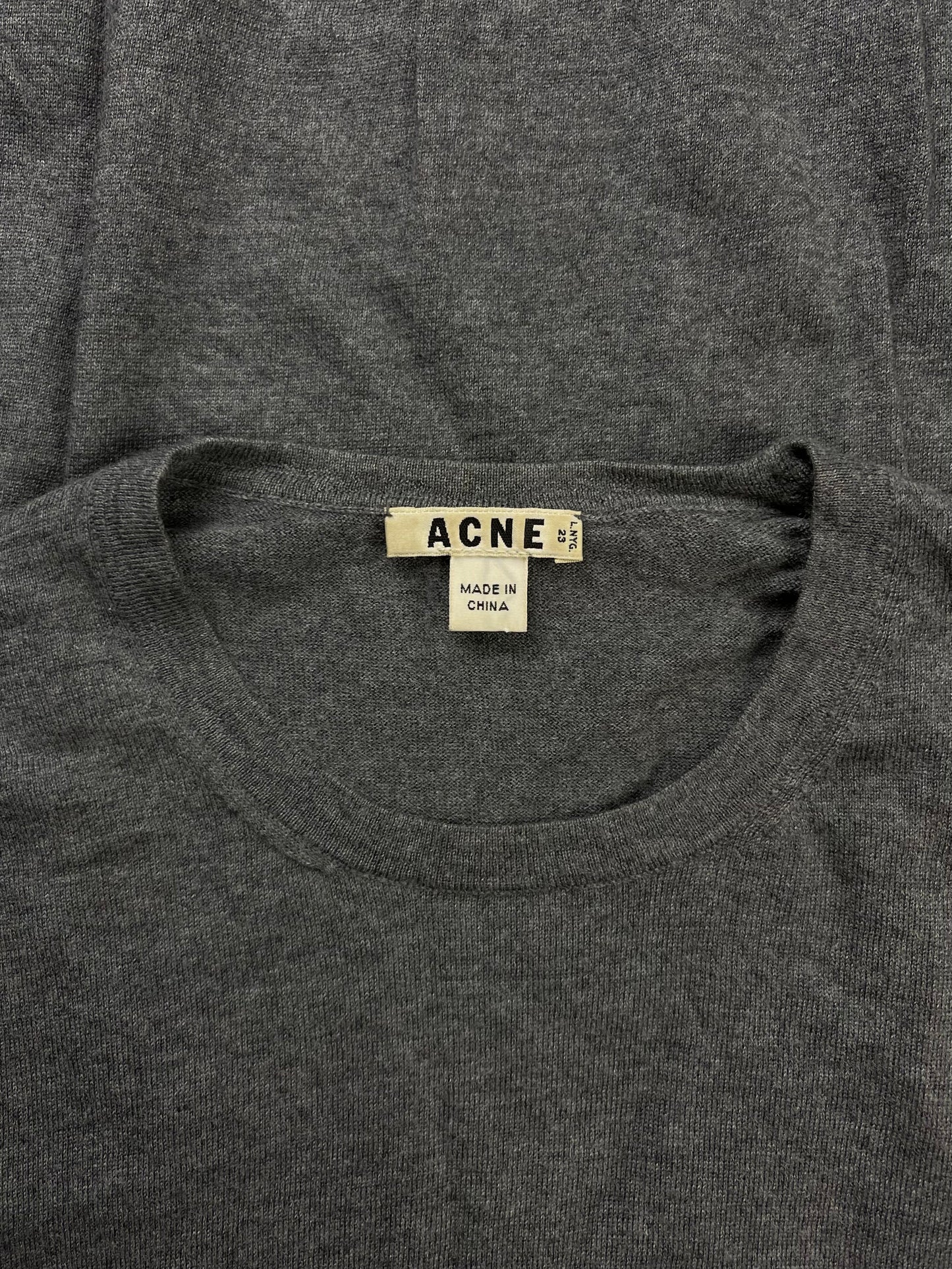 Acne Studios Merino Wool Dark Grey Sweater