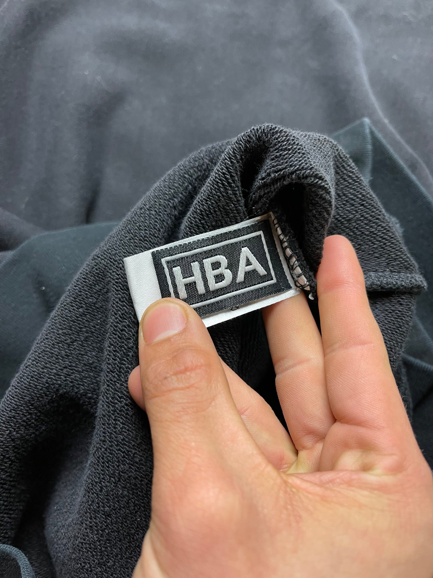 Hood by Air HBA Grid Logo Black Sweatshirt