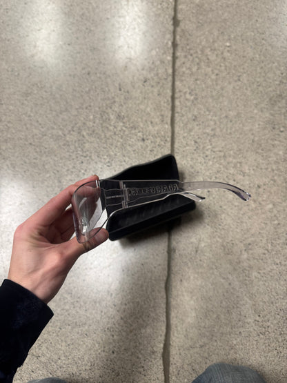 Balenciaga Clear Lens ‘Wrap’ Sunglasses