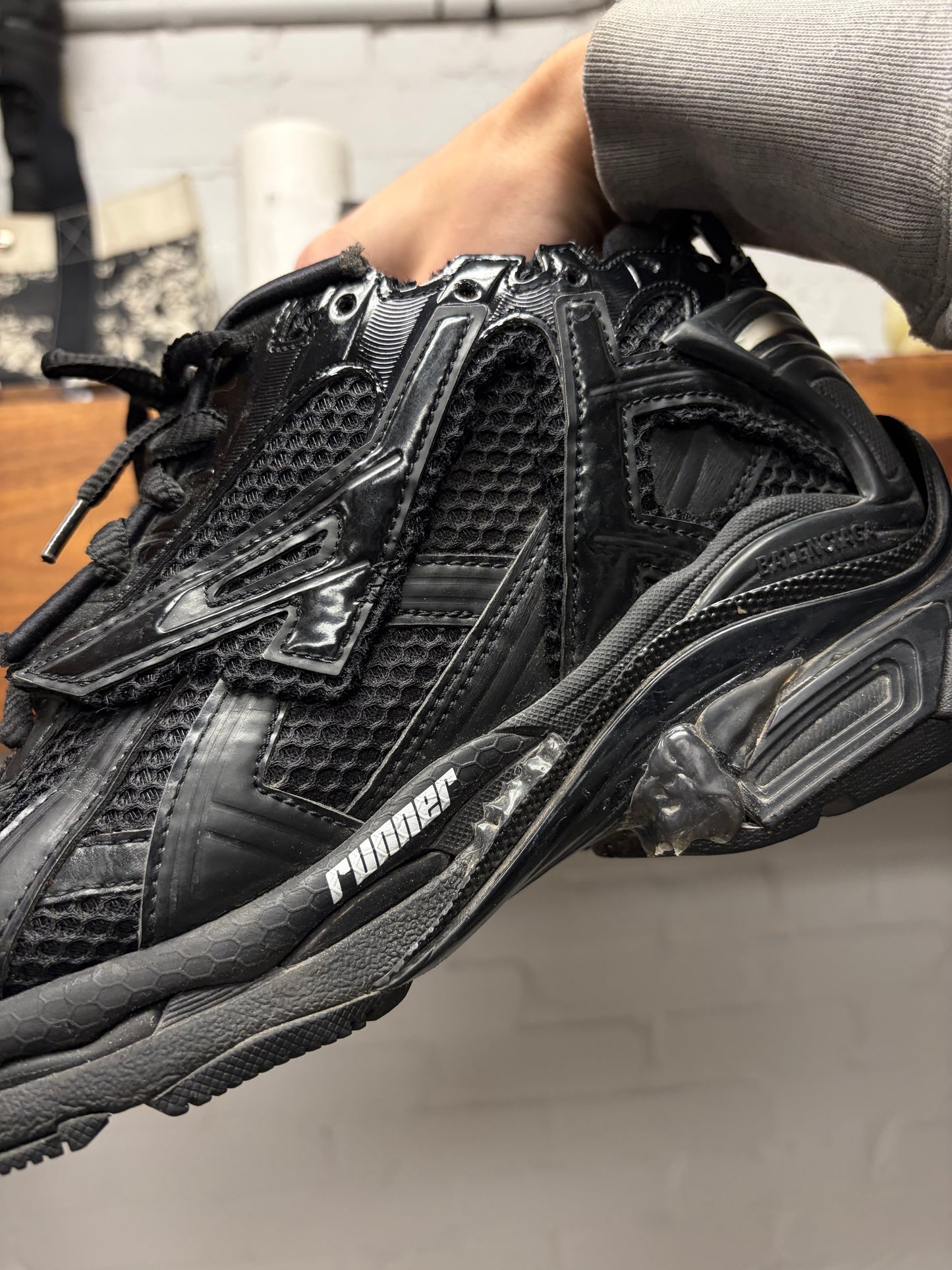 Balenciaga ‘Runner’ Black Low Top Sneakers