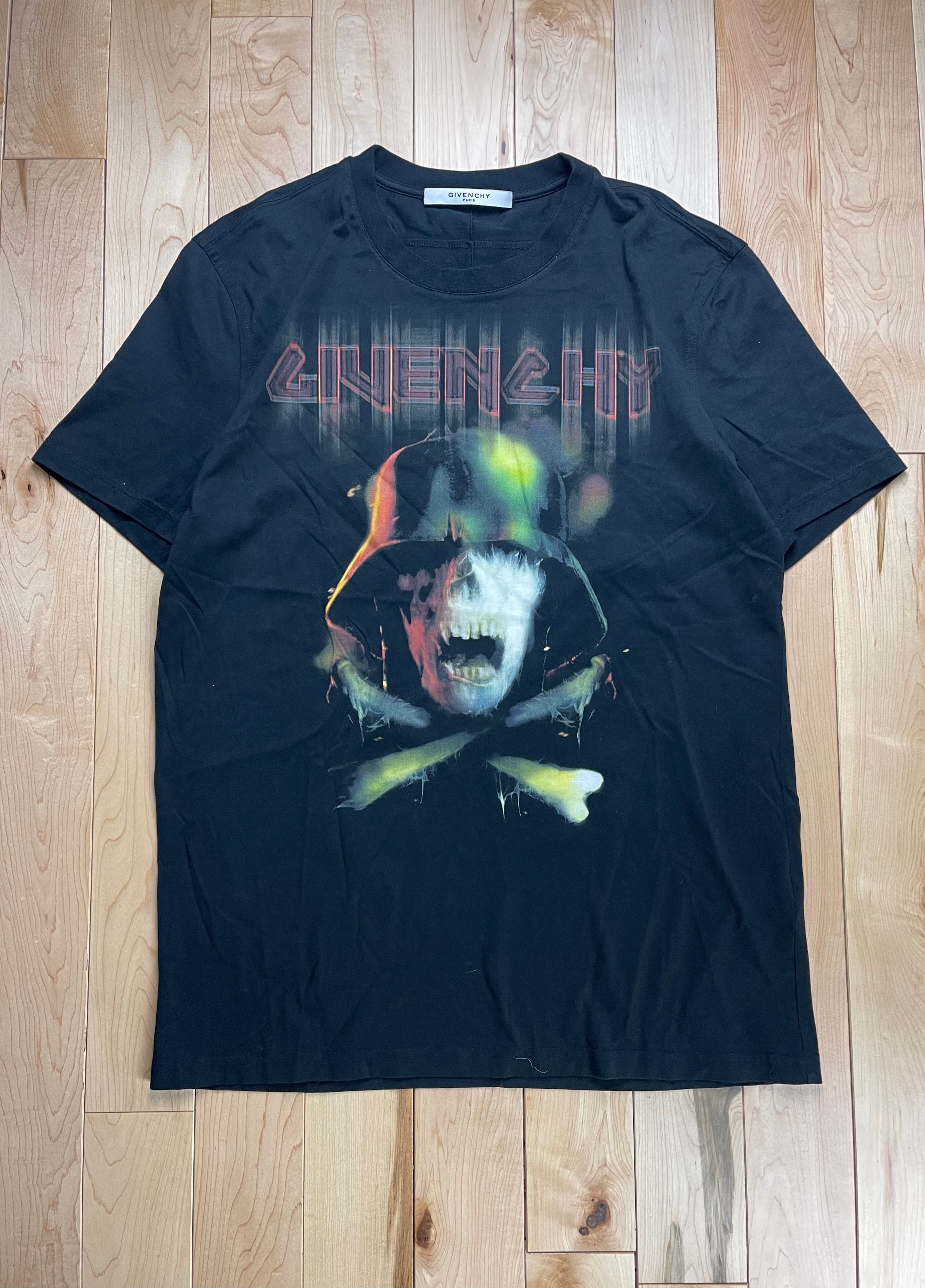 Autumn Winter 2016 Givenchy Iron Maiden Skull Logo T Shirt Alex Maxamenko