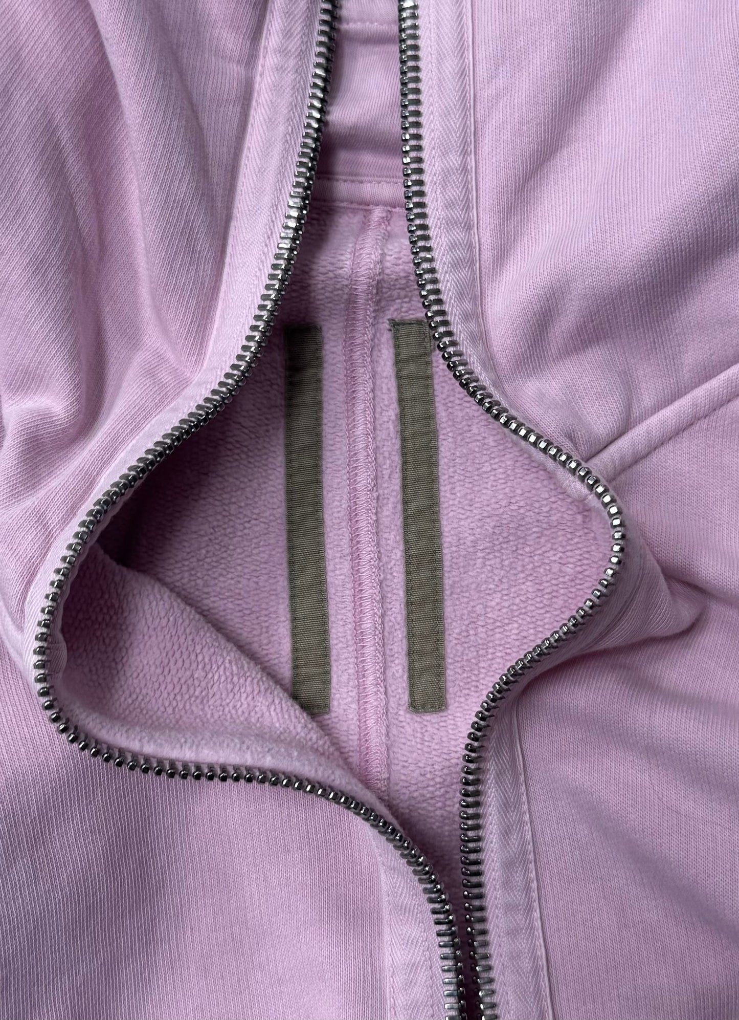 Rick Owens DRKSHDW Dirty Pink ‘Gimp’ Full Zip Hoodie