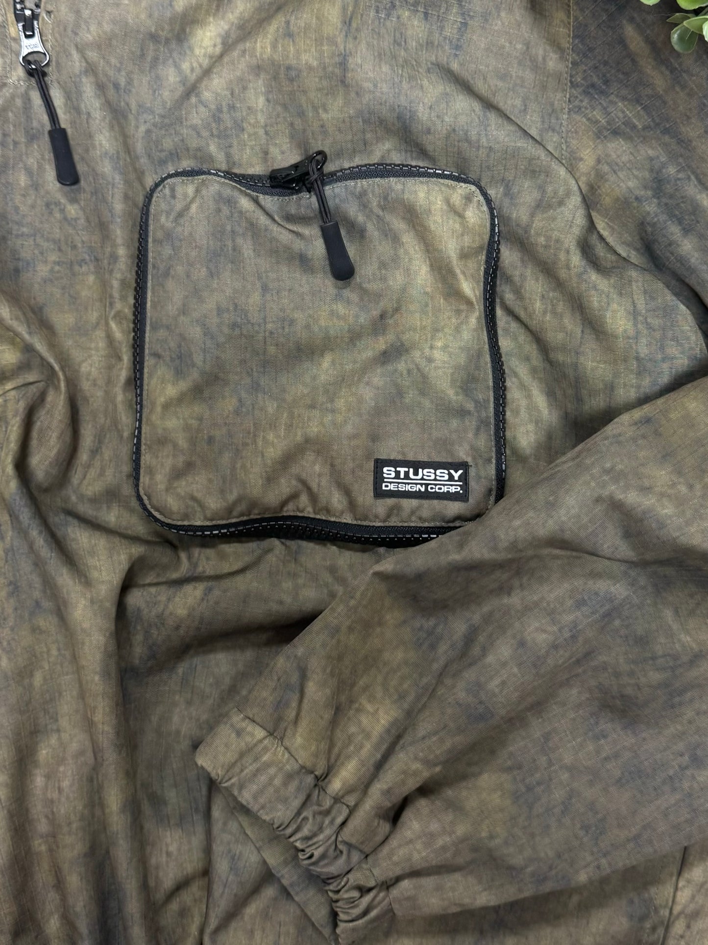 Stussy Cargo Pocket Quarter Zip Pullover Jacket