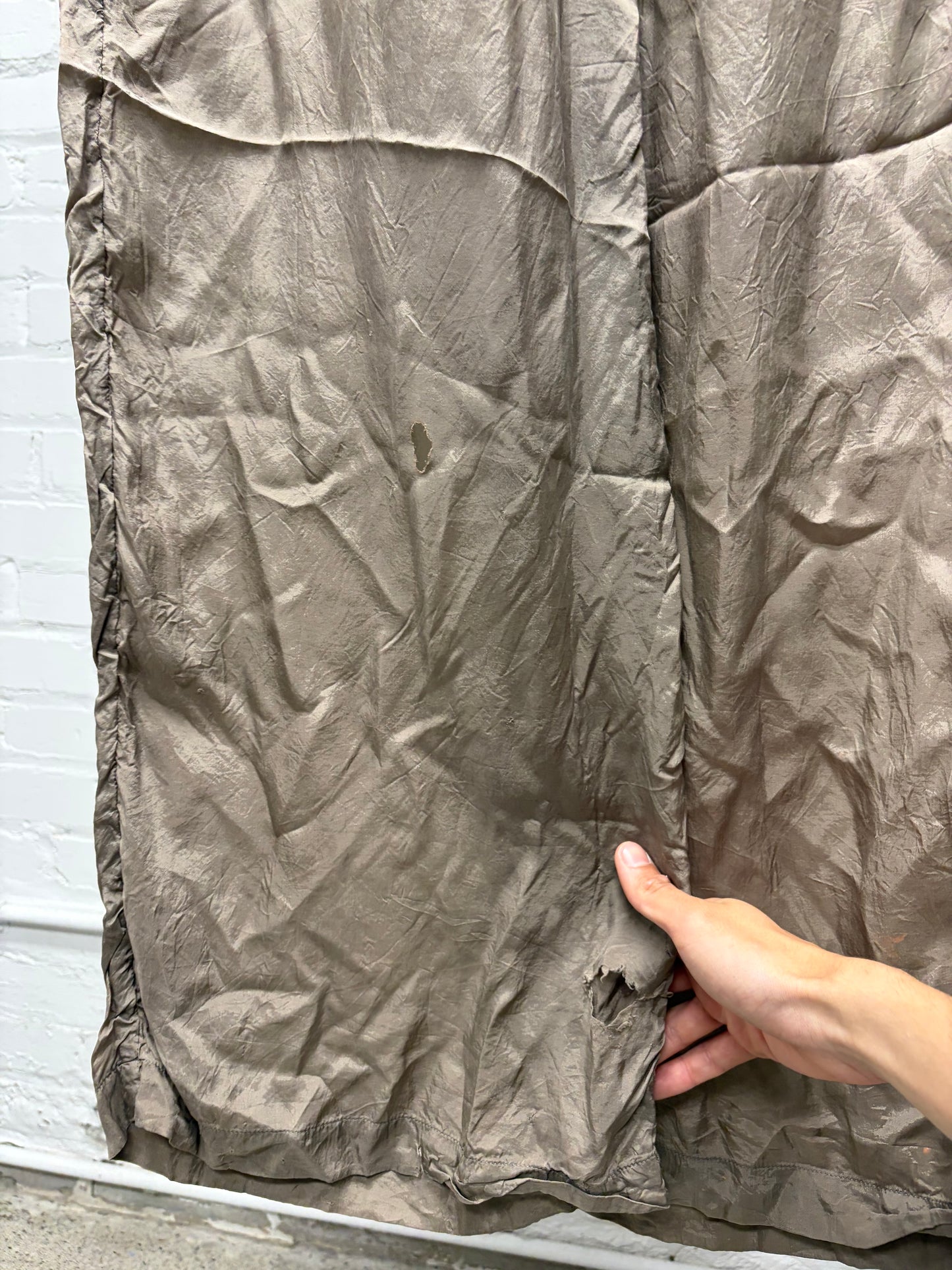 SS2023 Rick Owens ‘Edfu’ Dust Wide Leg Cupro ‘Bela’ Pants