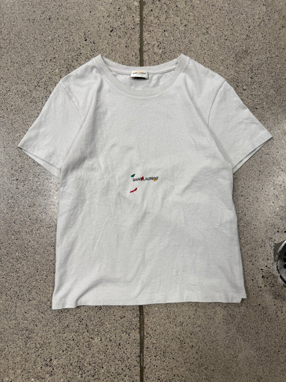 Saint Laurent ‘Painter’ Box Logo White T-Shirt