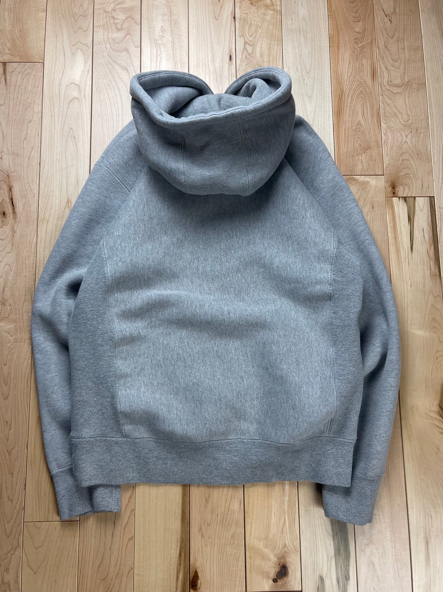 Noah Cross Logo Hooded Heather Grey Hoodie