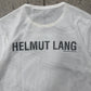 Helmut Lang White Mesh Logo T-Shirt