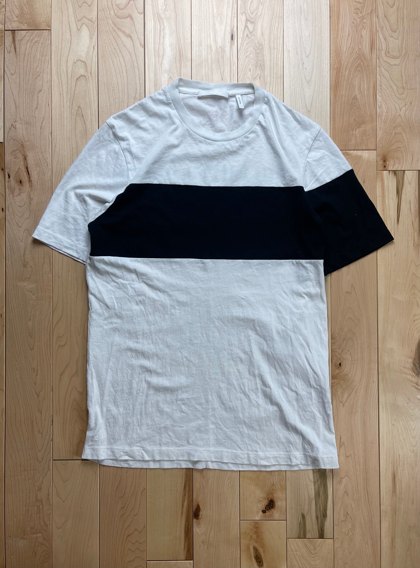 AW2018 Helmut Lang Back Hit Logo Black/White T-Shirt