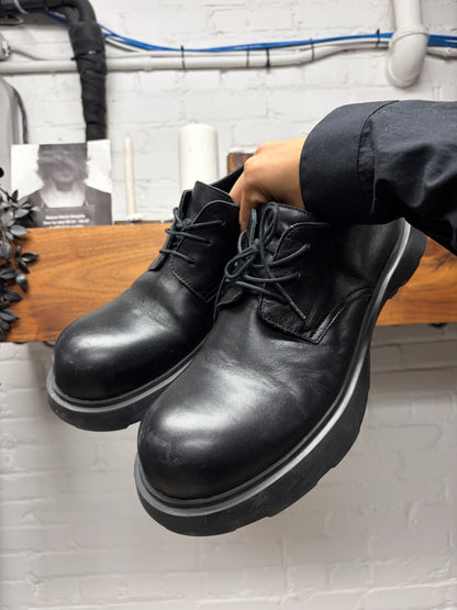 Acne Studios ‘Berby Stars’ Black Leather Low Top Derbys