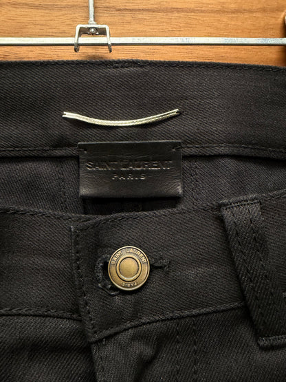 2016 Saint Laurent by Hedi Slimane ‘D02’ Classic Cut Black Skinny Jeans