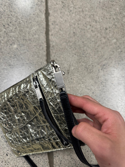 SS2019 Rick Owens ‘Babel’ Gold Foil Security Pocket Bag