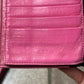 Chrome Hearts ‘Wave’ Pink Cross Button Long Wallet