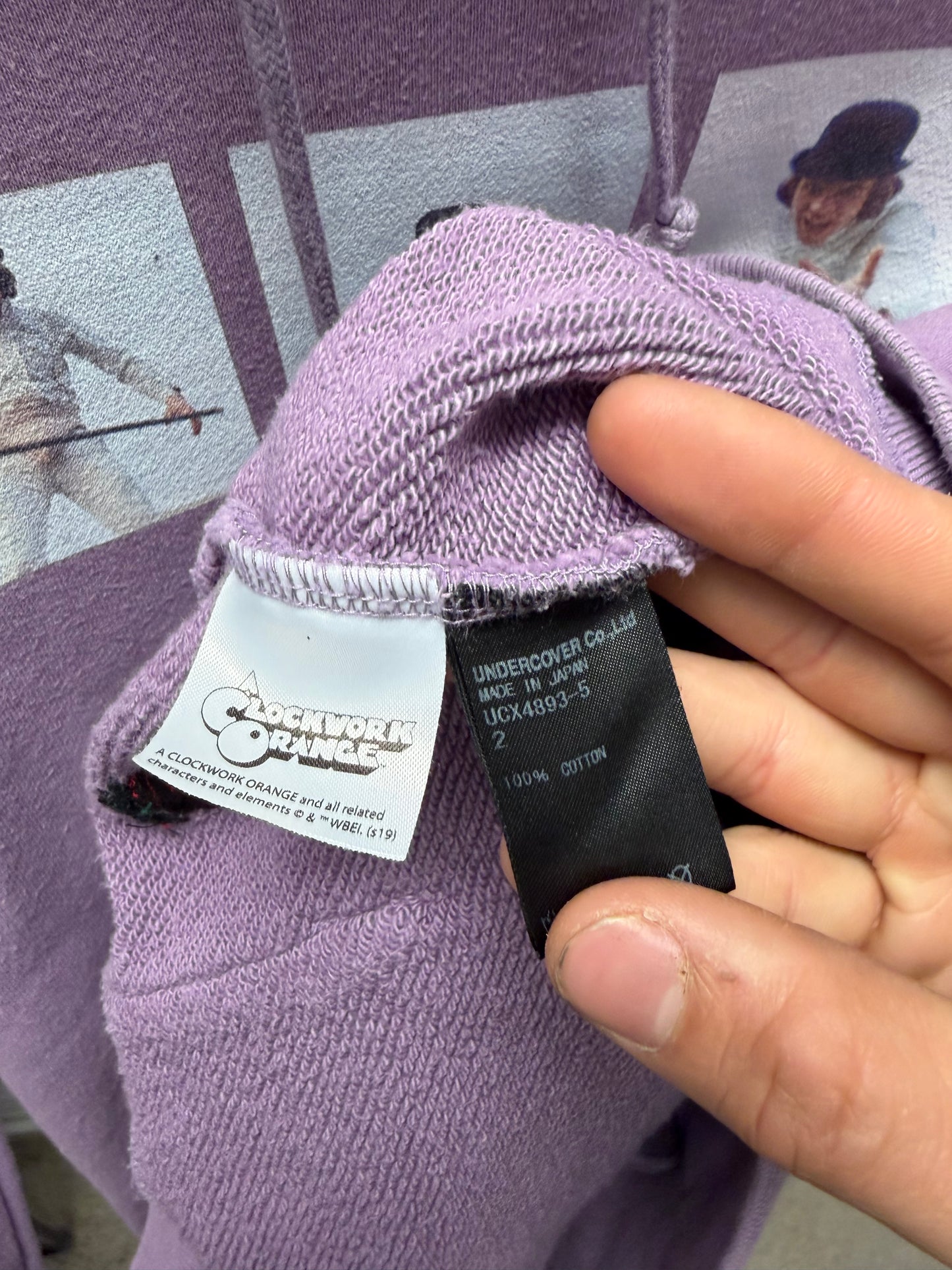 AW2018 Undercover ‘A Clockwork Orange’ Film Scenes Hoodie