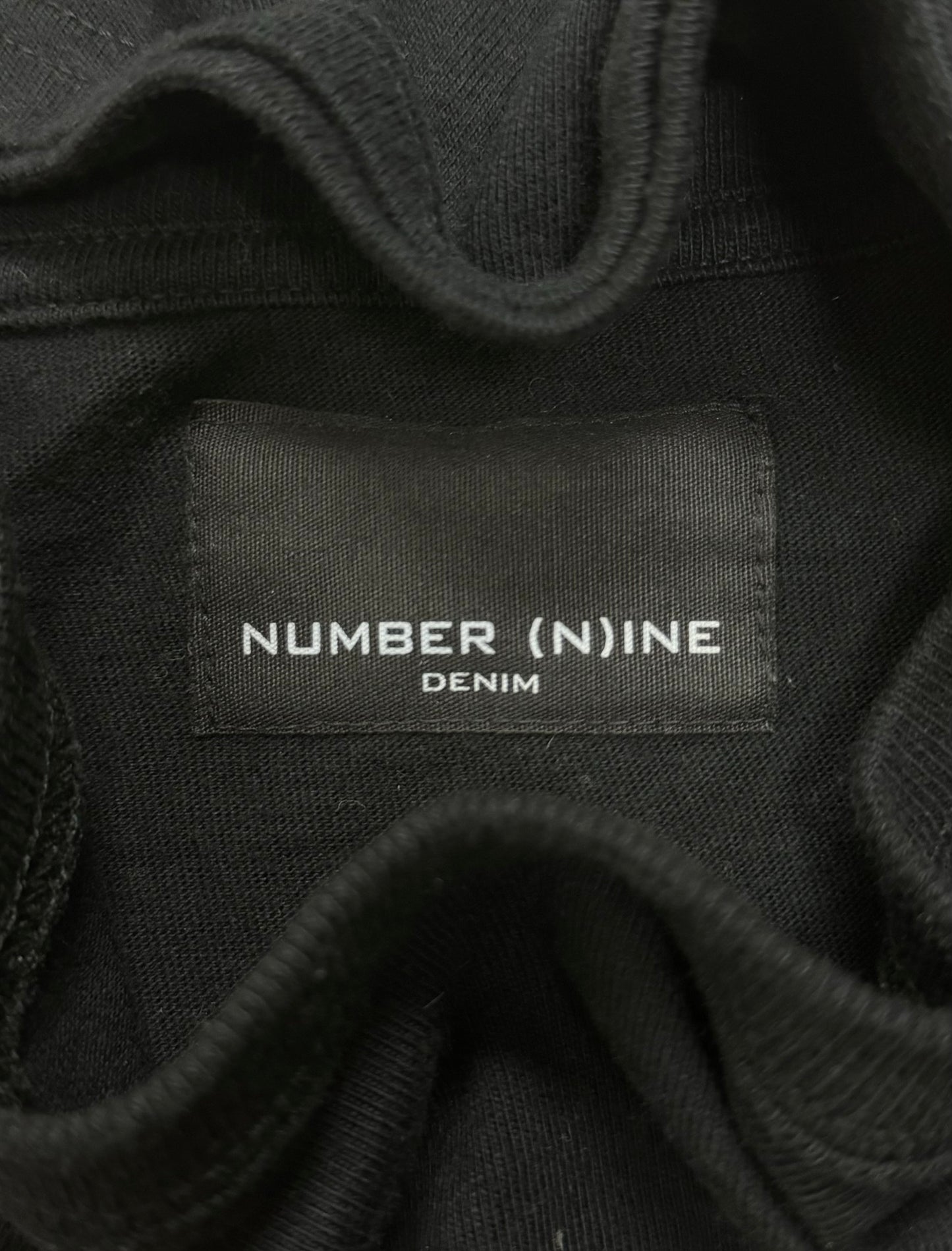 Number (N)ine Chest Logo Black T-Shirt