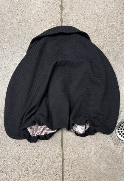 Marni Black Collared Cape Shawl