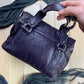 Miu Miu Dark Purple Leather Clutch Bag