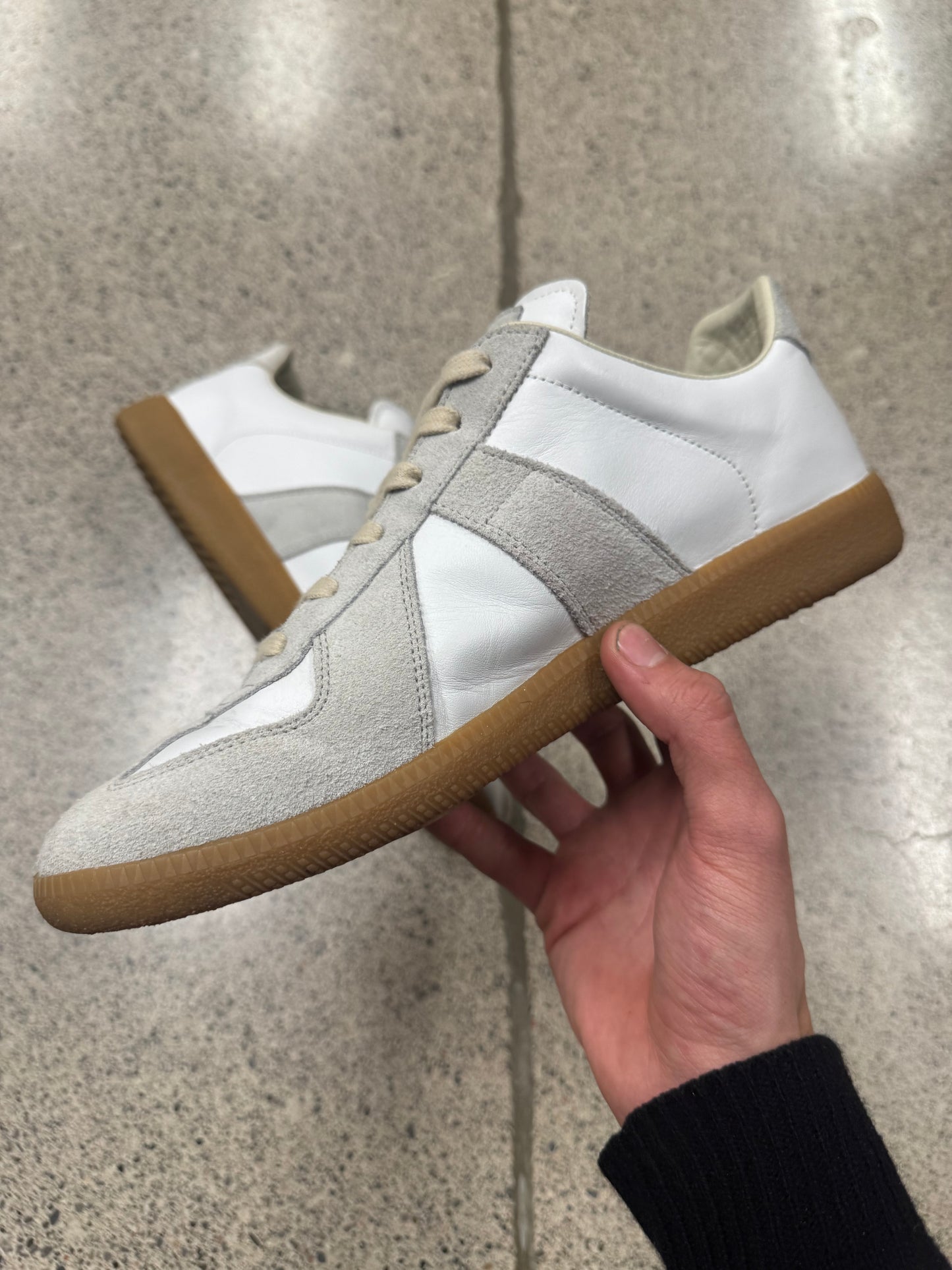 Maison Margiela Replica G.A.T. White/Gum Low Top Sneakers