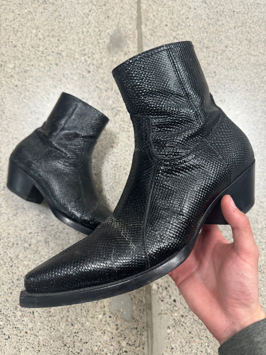 Saint Laurent Lizard Leather Iguana Lukas Boots