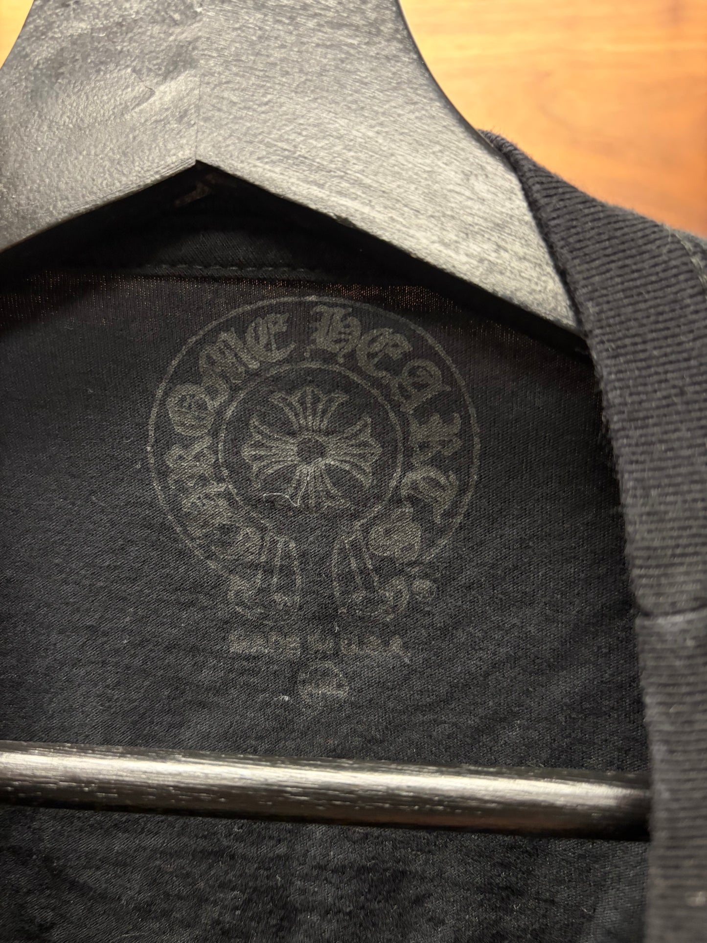 Chrome Hearts Cemetery Full Print Black Floral Cross Long Sleeve Shirt