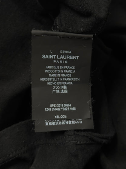 2018 Saint Laurent ‘One More Shot Before We Rise’ Graphic T-Shirt