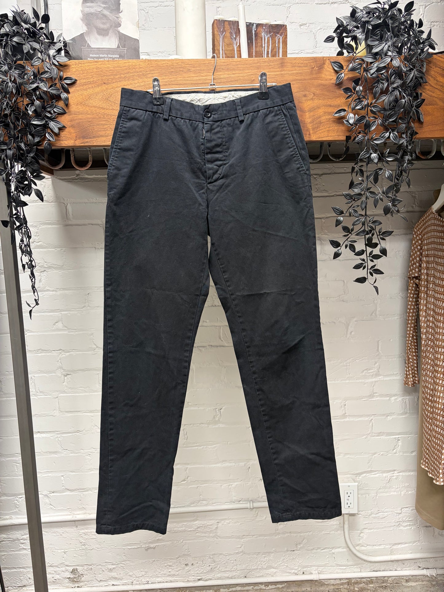 SS2020 Maison Margiela Black Slim Cut Pants