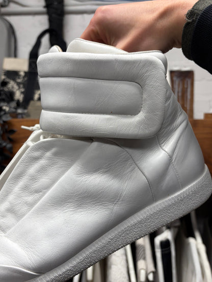 Maison Margiela ‘Future’ White Leather High Top Sneakers