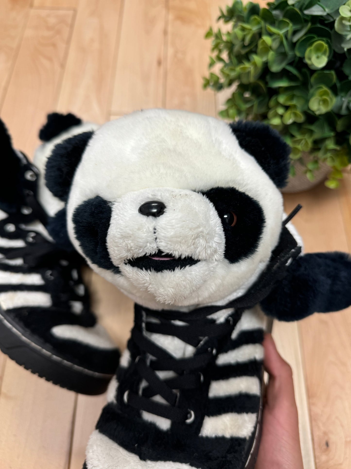 2011 Jeremy Scott x Adidas ‘Panda’ High Top Sneakers