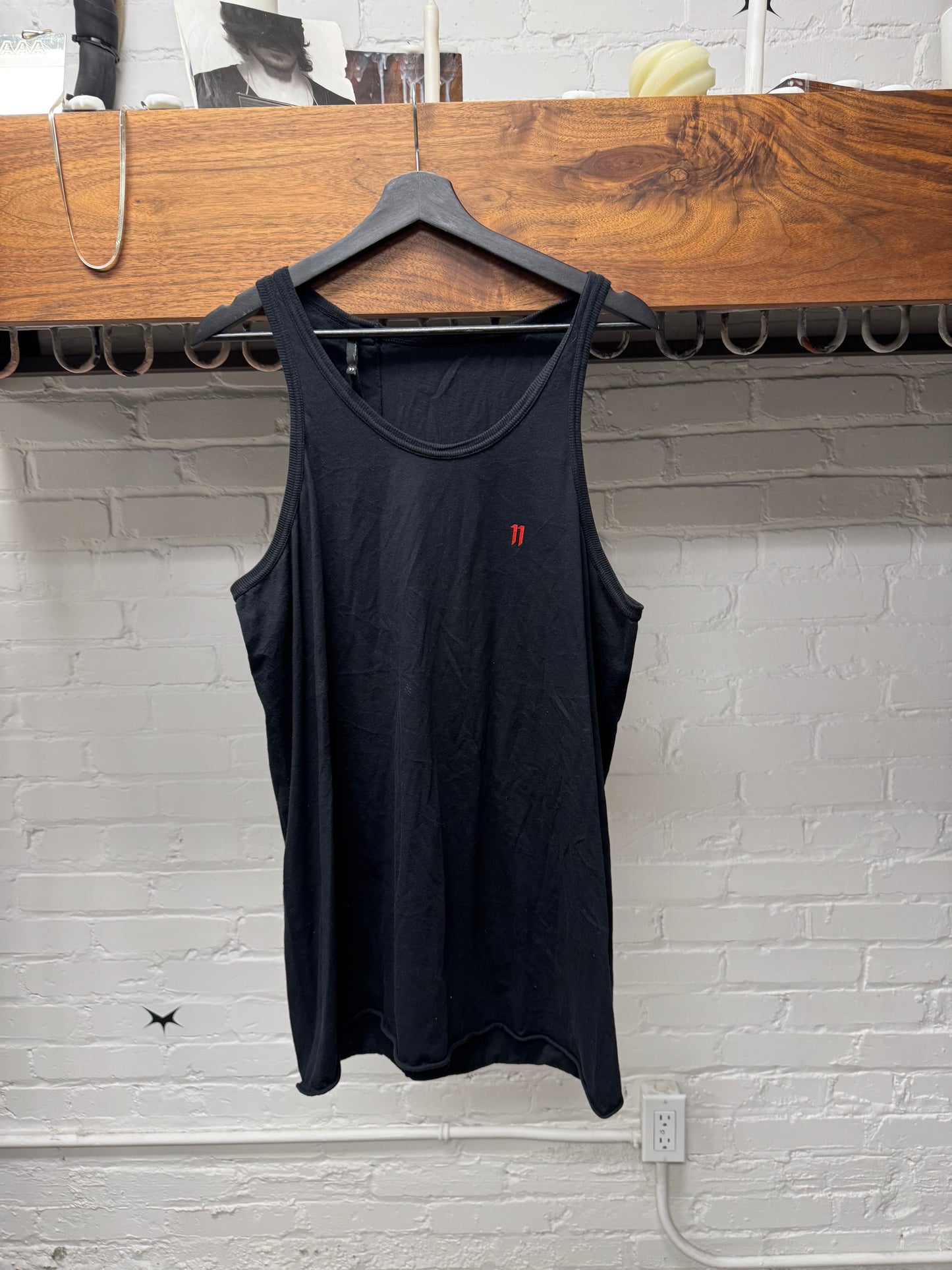 Boris Bidjan Saberi ‘DON’T’ Black/Red Slogan Tank Top