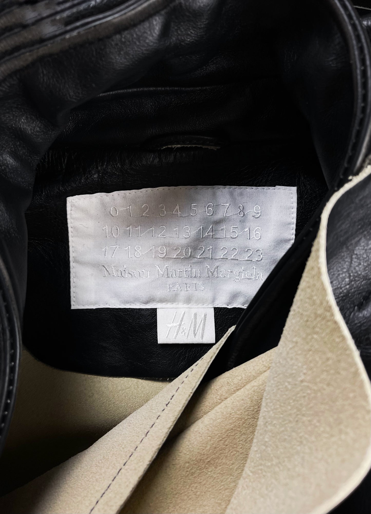 AW2012 Maison Margiela X H&M Reconstructed Leather Jacket