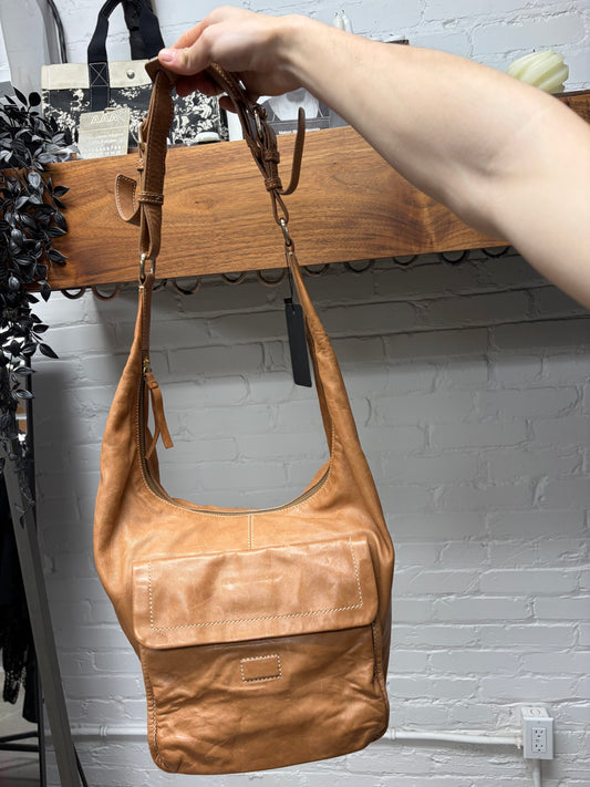 Givenchy Brown Calfskin Leather Shoulder Hobo Bag