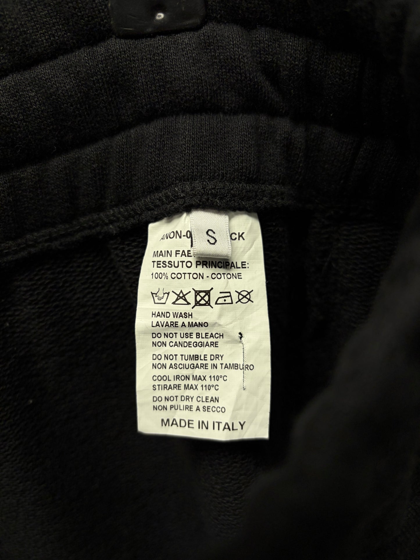 Anonymous Club ‘Heritage Logo’ Embroidered Black Wide Leg Sweatpants