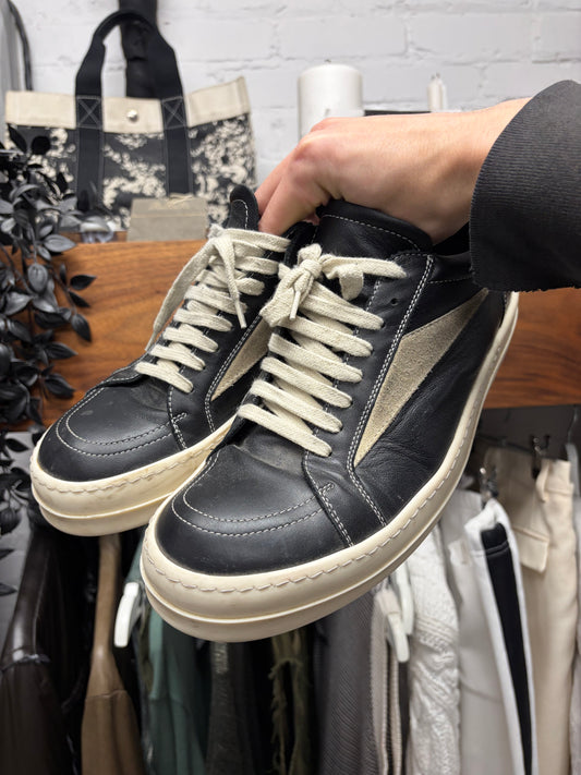 Rick Owens Mainline Leather ‘Vans’ Low Top Sneakers