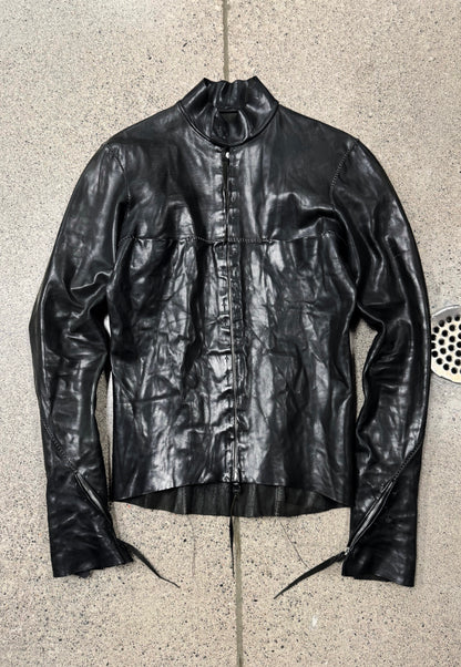 M.A.+ Maurizio Amadei Horse Leather ‘Scar Stitch’ Fencing Jacket