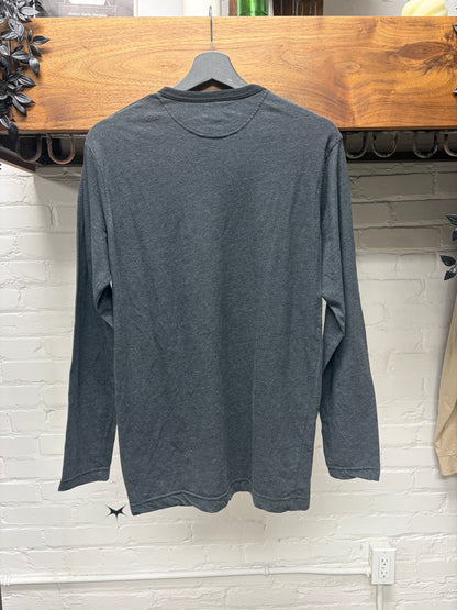 Yohji Yamamoto ‘Y’s’ Black/Grey Henley Long Sleeve Shirt