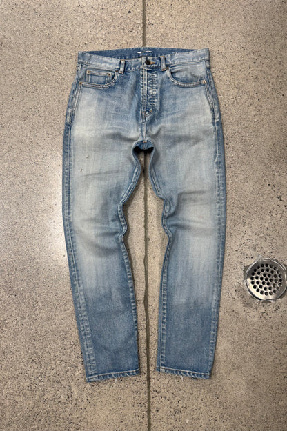 2019 Saint Laurent ‘D20’ Light Wash Blue Skinny Jeans