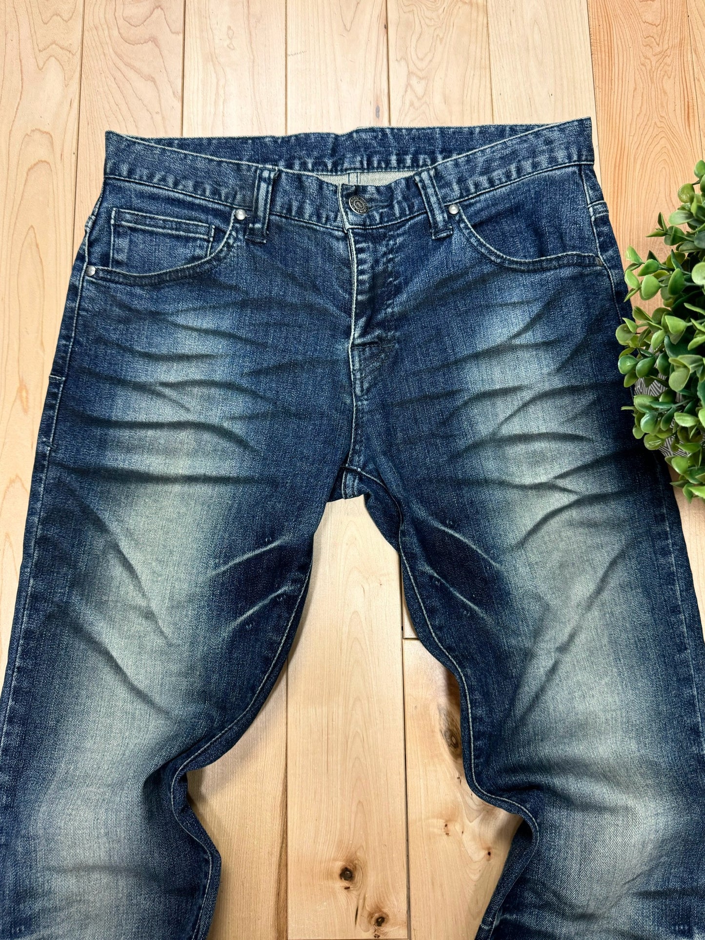 Tornado Mart Raw Blue Flared Denim