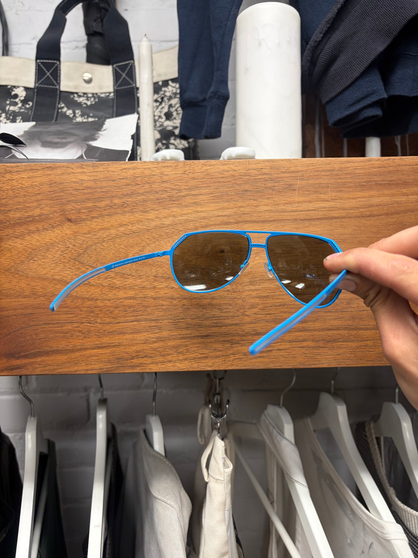 SS2005 Dior Homme ‘Beck’ Electric Blue Aviator Sunglasses
