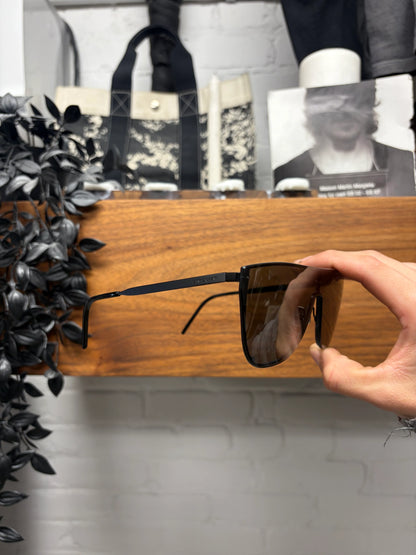 Saint Laurent SL-1B Black Tinted Mask Sunglasses