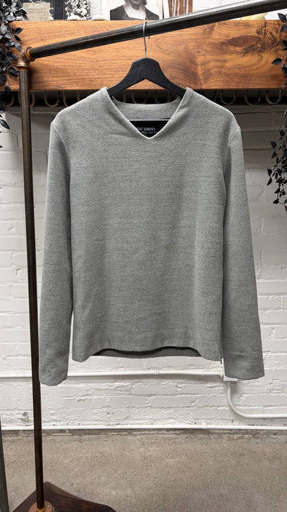 AW1999 Raf Simons Wool Sweater with Suiting Lined Interior